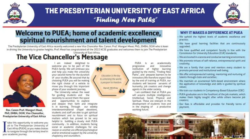 A Guide to Accessing the Presbyterian University of East Africa Student Portal