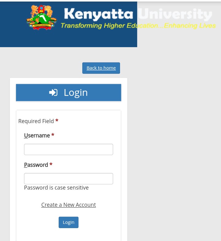 Access your Kenyatta University Student Portal