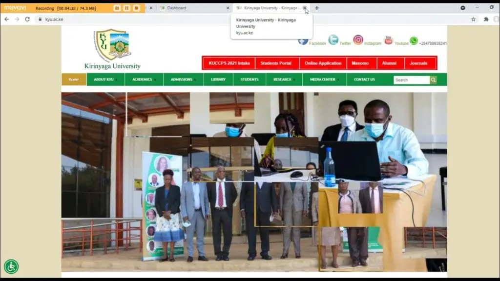 Accessing Kirinyaga University Student Portal