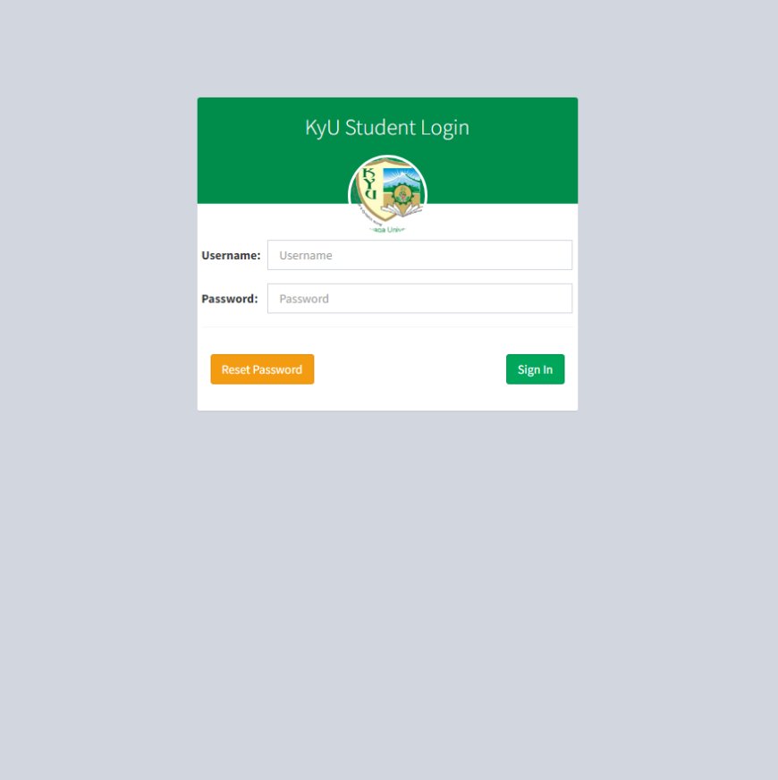 Accessing Kirinyaga University Student Portal