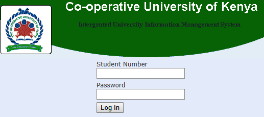 Accessing the Co-Operative University of Kenya Student Portal