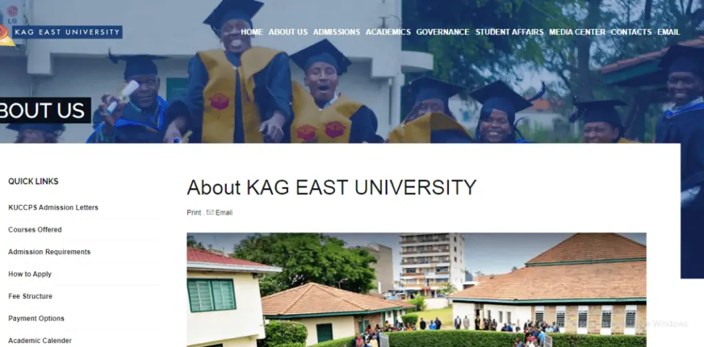 Accessing the Kenya Assemblies Of God East University Student Portal