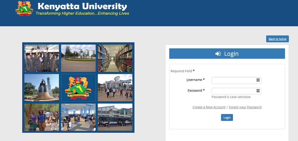 Accessing the Kenyatta University Student Portal