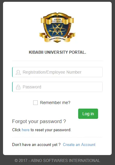 Accessing the Kibabii University Student Portal