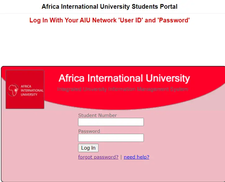 Accessing the Management University Of Africa Student Portal