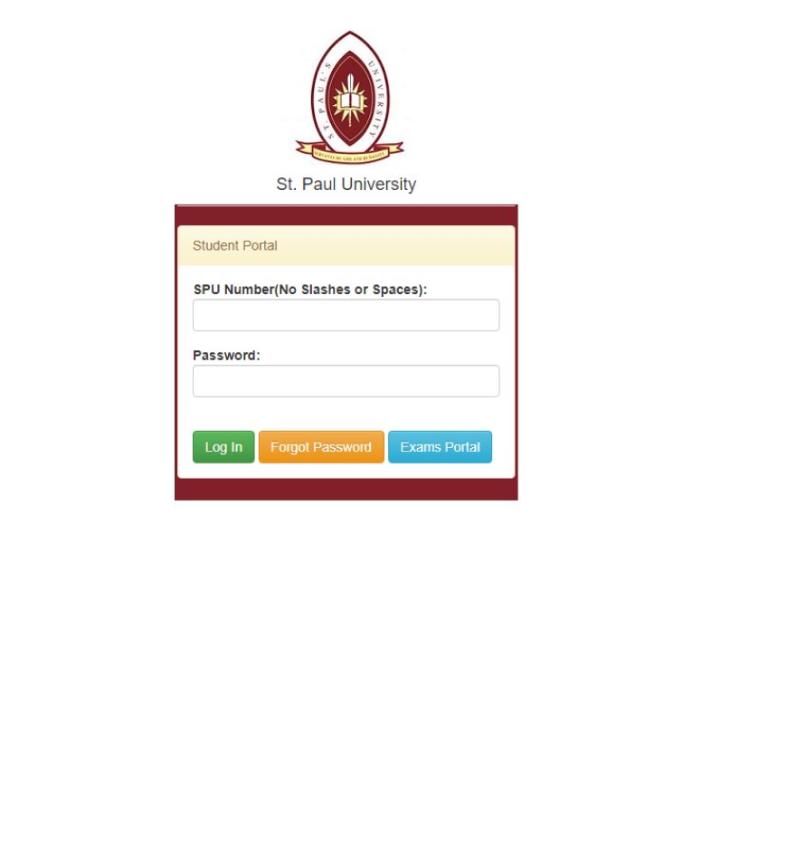 Accessing the St. Pauls University Student Portal