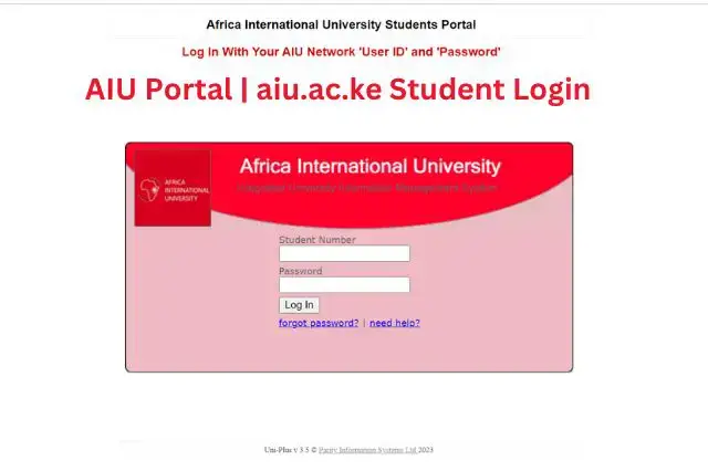 Accessing the Student Portal at Africa International University