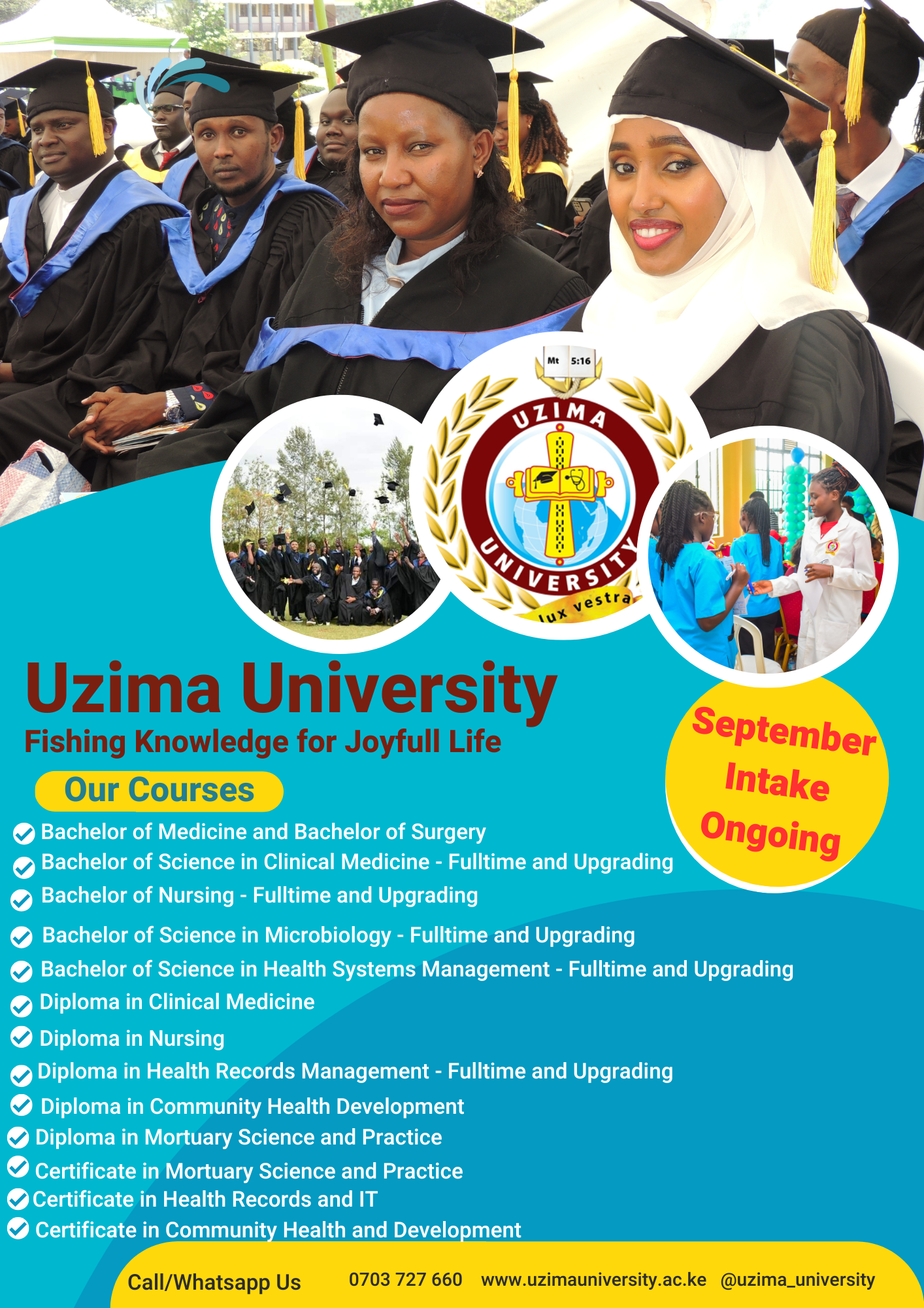 Accessing Uzima University Student Portal