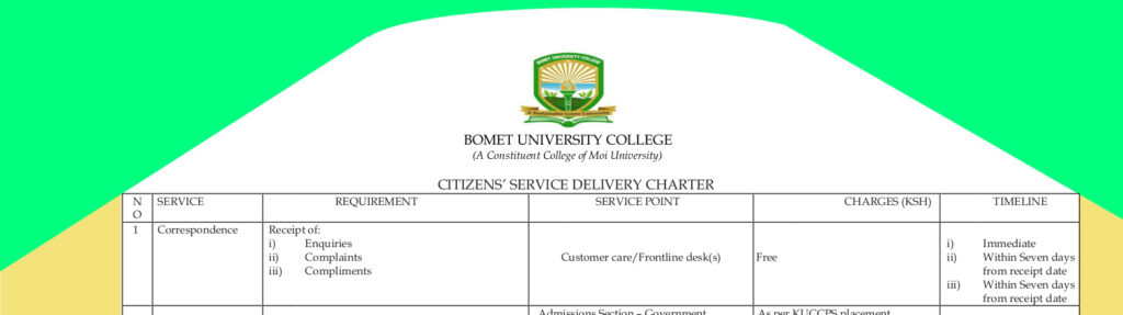 How to Access Bomet University College Student Portal