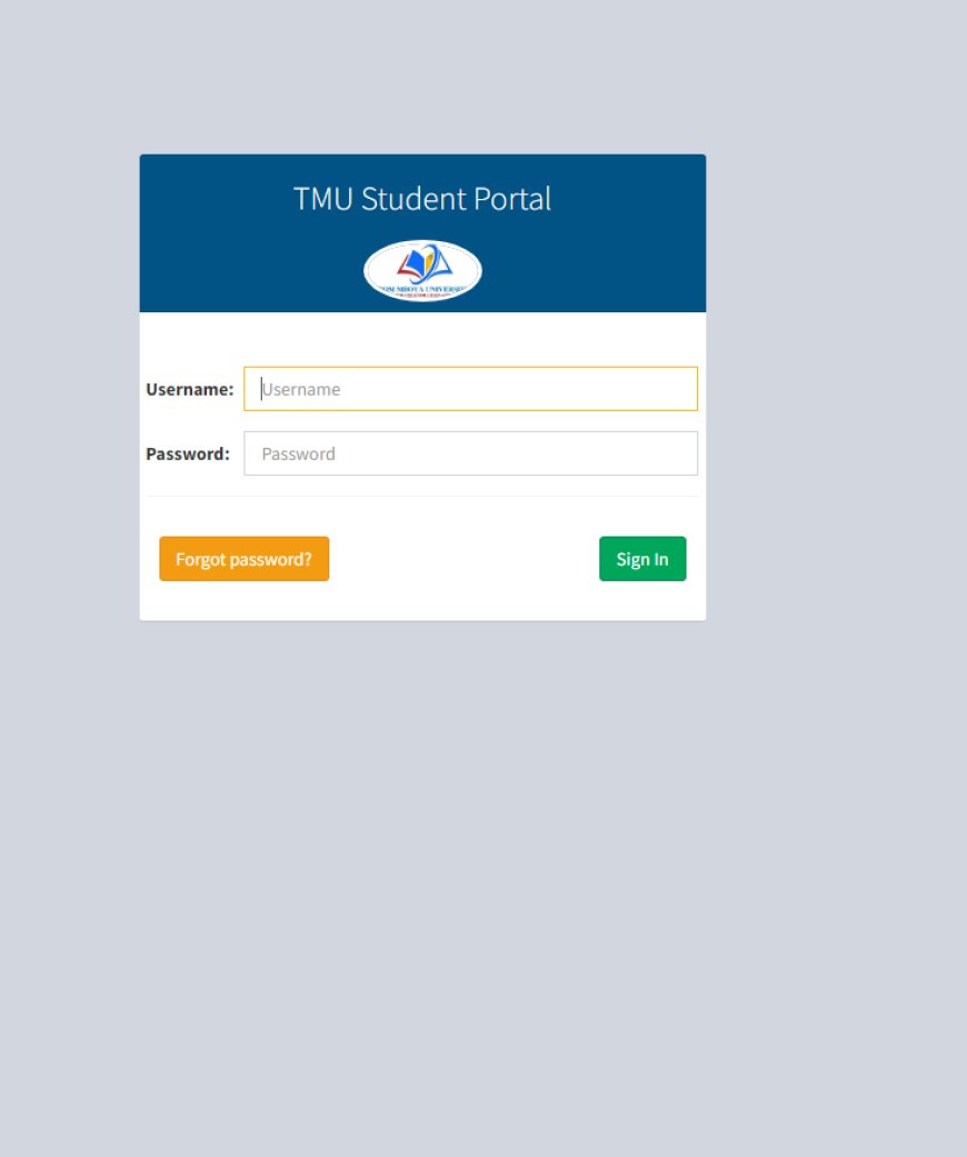 How to Access Tom Mboya University College Student Portal