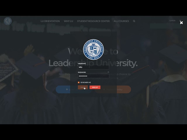 International Leadership Universitys Student Portal