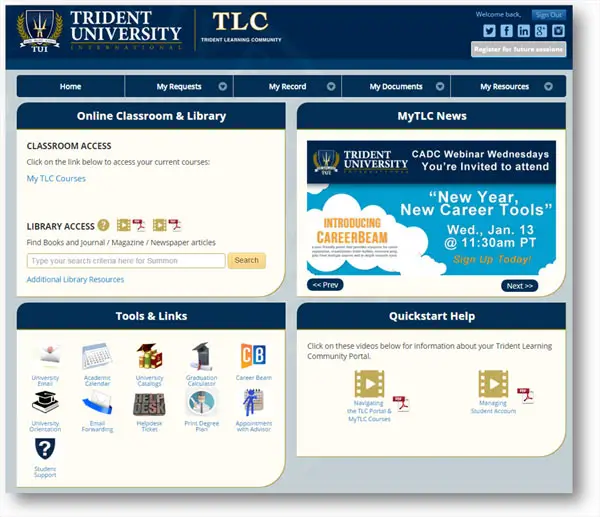 International Leadership Universitys Student Portal